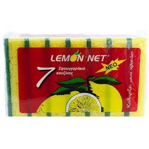 LEMON NET σφουγγάρι κουζίνας 7τεμ