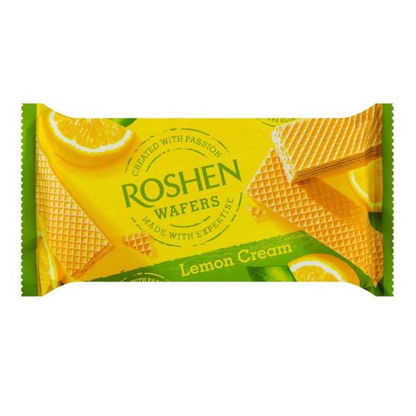 ROSHEN γκοφρέτα με κρέμα λεμόνι 216gr