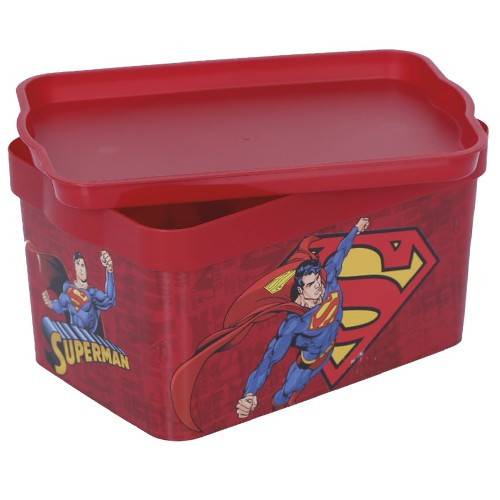 TNS φαγητοδοχείο πλαστικό με σχέδιο superman 23lt 21x14x105cm