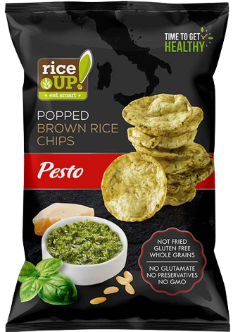 RICE UP chips ολικής με pesto 60gr