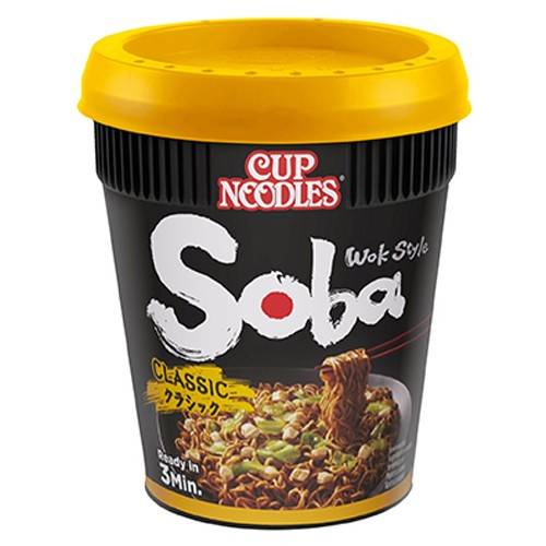 NISSIN FOODS soba noodles cup κλασικό 90gr