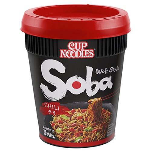 NISSIN FOODS soba noodles cup τσίλι 92gr