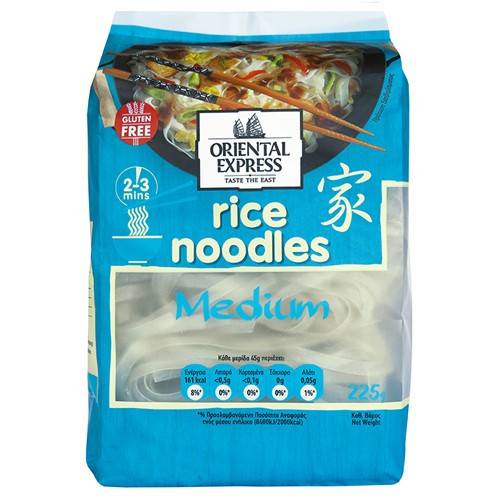 ORIENTAL EXPRESS noodles ρυζιού πλατιά 225gr