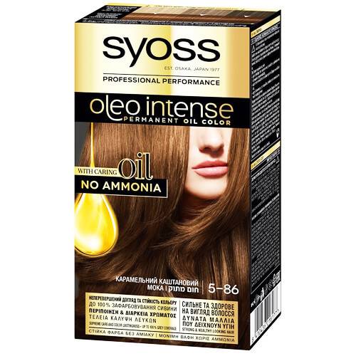 SYOSS βαφή μαλλιών oleo intense μόκα 5-86