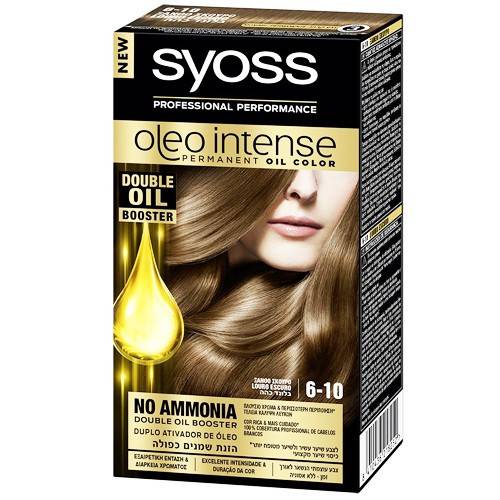 SYOSS βαφή μαλλιών oleo intense ξανθό σκούρο 6-10