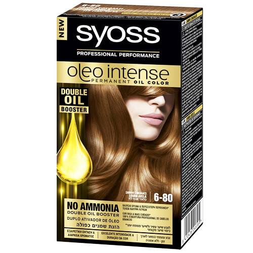 SYOSS βαφή μαλλιών oleo intense ξανθό σοκολατί 6-80