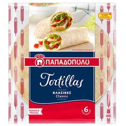 ΠΑΠΑΔΟΠΟΥΛΟΥ τορτίγιες κλασικές 6x60gr