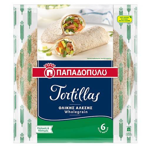 ΠΑΠΑΔΟΠΟΥΛΟΥ τορτίγιες ολικής άλεσης 6x60gr