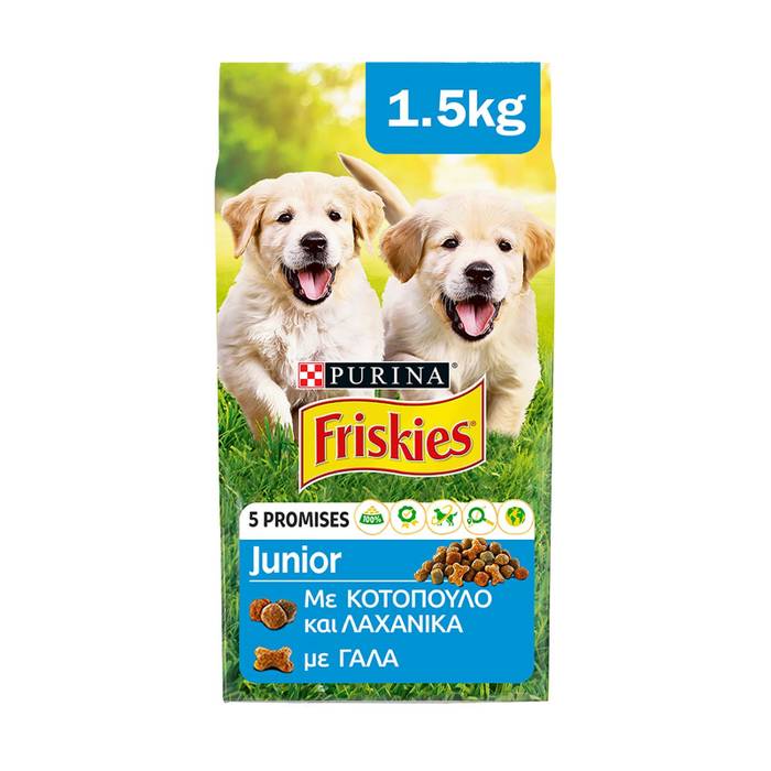 FRISKIES σκυλοτροφή κροκέτα junior 1,5kg