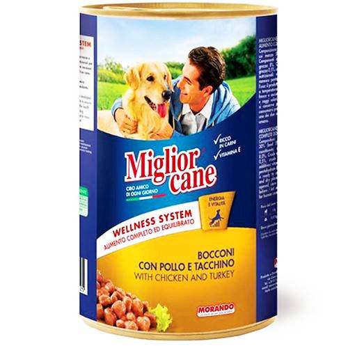 MORANDO Miglior cane σκυλοτροφή κονσέρβα κοτόπουλο 1250gr