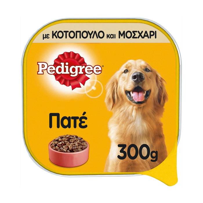 PEDIGREE πατέ σκυλοτροφή με κοτόπουλο και μοσχάρι 300gr