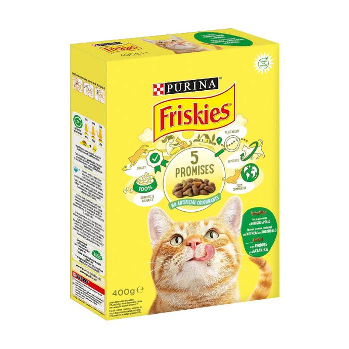 FRISKIES γατοτροφή κροκέτα με κουνέλι, κοτόπουλο και λαχανικά 400gr