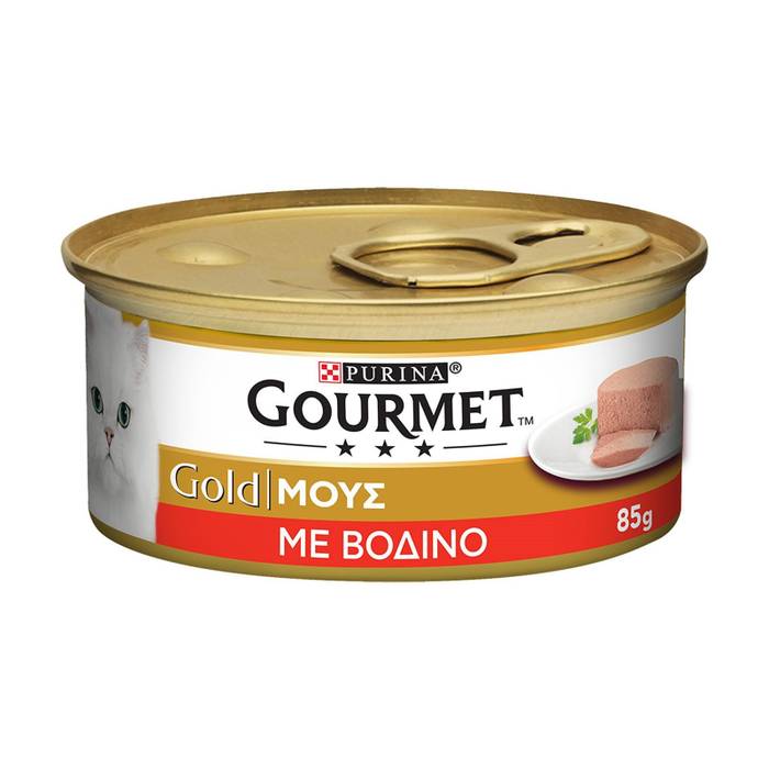 PURINA Gourmet gold γατοτροφή μους βοδινό 85gr