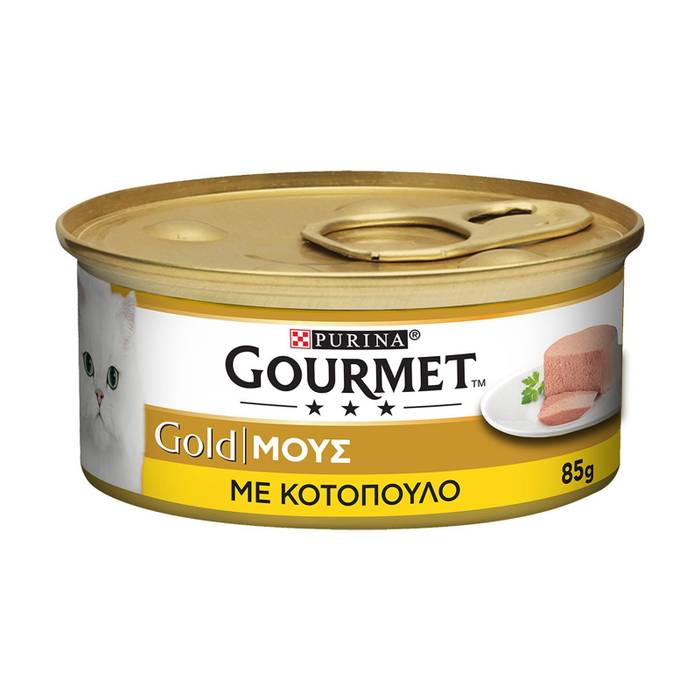 PURINA Gourmet gold γατοτροφή μους κοτόπουλου 85gr