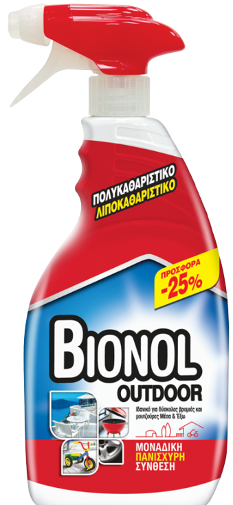 BIONOL outdoor πολυκαθαριστικό με αντλία 600ml