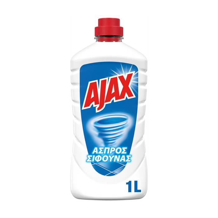 AJAX Άσπρος Σίφουνας υγρό καθαριστικό γενικής χρήσης Κλασικό 1lt