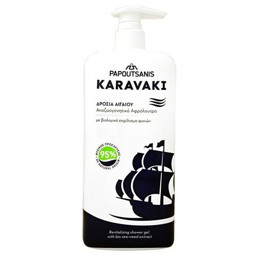 ΠΑΠΟΥΤΣΑΝΗΣ Karavaki αφρόλουτρο δροσιά Αιγαίου με αντλία 750ml