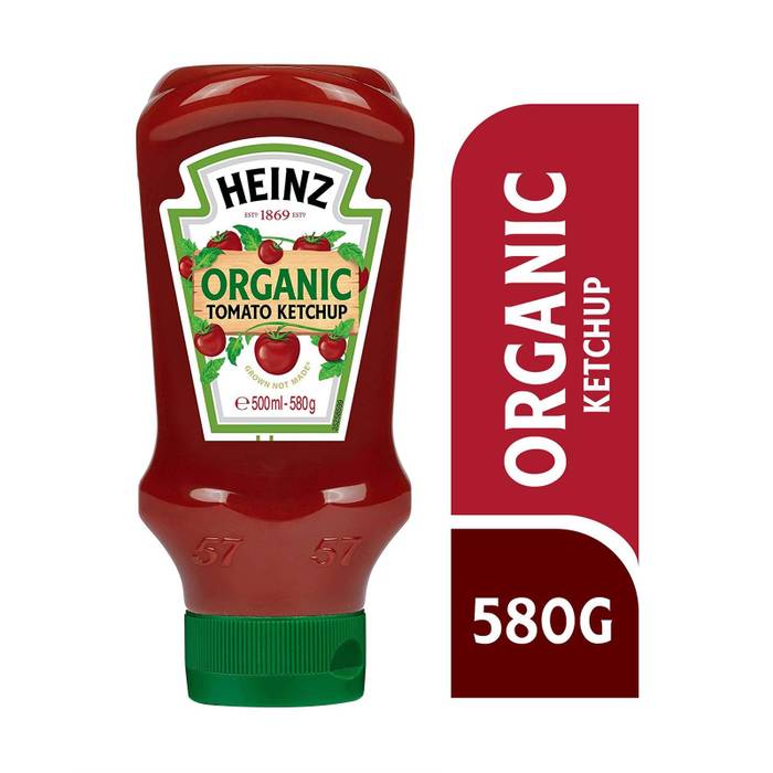 HEINZ ketchup top down βιολογική 580gr