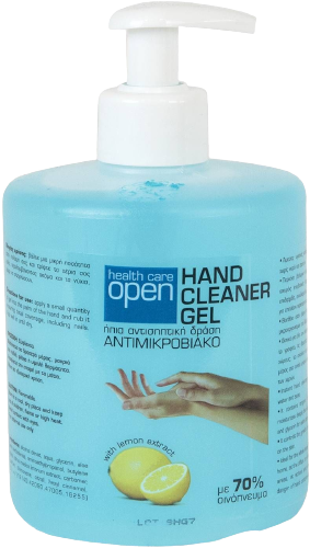OPEN COSMETICS ήπιο αντισηπτικό gel χεριών 500ml