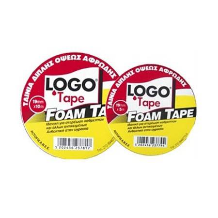 LOGO foam tape αφρώδης ταινία διπλής όψεως 19x5m