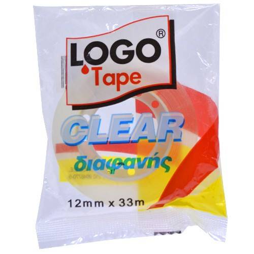 LOGO tape διαφανής ταινία ζελοτέιπ 12mm x 33m