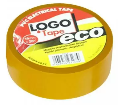 LOGO tape eco μονωτική ταινία κίτρινη 19mm x 18,3m