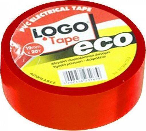 LOGO tape eco μονωτική ταινία κόκκινη 19mm x 18,3m