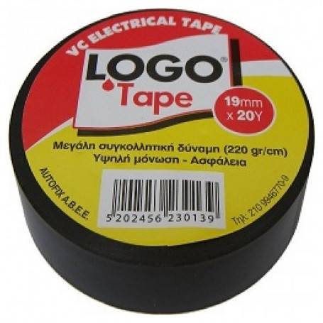 LOGO tape eco μονωτική ταινία μαύρη 19mm x 18,3m