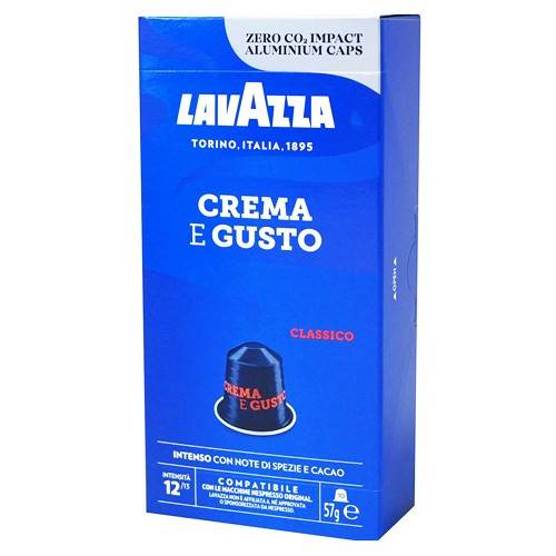 LAVAZZA καφές espresso Crema E Gusto σε κάψουλες συμβατές με μηχανές Nespresso 10τεμ