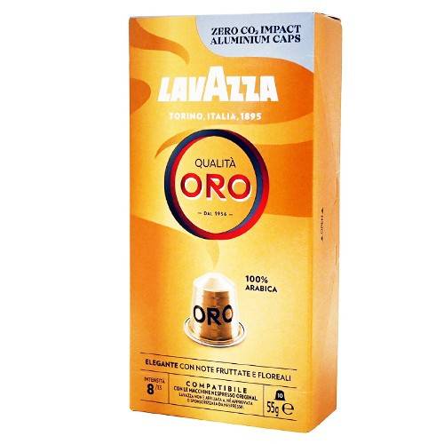 LAVAZZA καφές espresso Qualta Oro σε κάψουλες συμβατές με μηχανές Nespresso 10τεμ