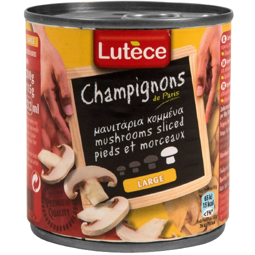 LUTECE μανιτάρια κομμένα 200gr