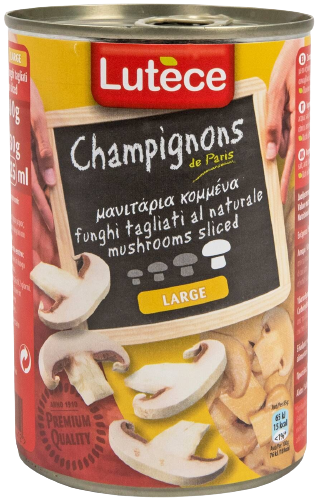 LUTECE μανιτάρια κομμένα 400gr