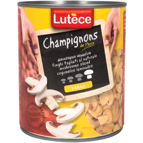 LUTECE μανιτάρια κομμένα 800gr