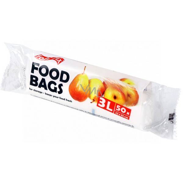 FOLI FIX σακούλες τροφίμων 3lt 25x35cm 50τεμ