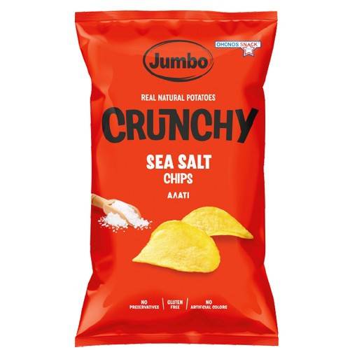 OHONOS SNACKS Jumbo crunchy chips με αλάτι χωρίς γλουτένη 90gr
