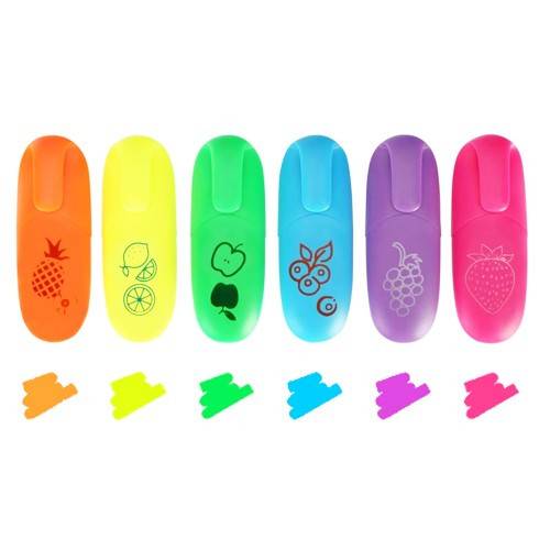 ENLEGEND mini highlighters animal neon 6τεμ