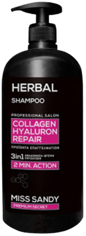 MISS SANDY σαμπουάν herbal collagen hyaluron 750ml