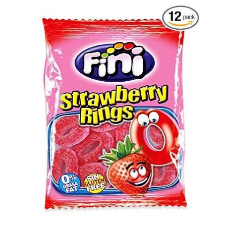 FINI ζελεδάκια strawberry rings 100gr