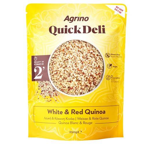 AGRINO quick deli λευκή και κόκκινη κινόα 250gr