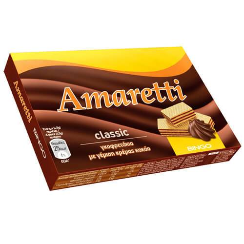 TOTTIS Amaretti γκοφρέτα με γέμιση κρέμα κακάο 15x45gr