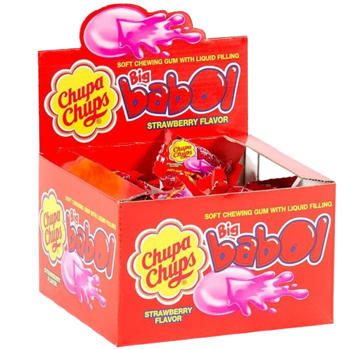 CHUPA CHUPS τσίχλες Big Babol Φράουλα 60τεμ