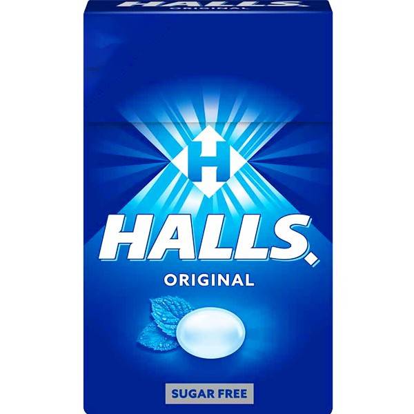 HALLS καραμέλες κλασικές χωρίς ζάχαρη 12x28gr