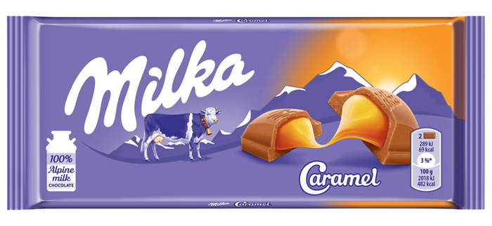 MILKA σοκολάτα caramel creme 100gr