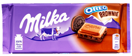 MILKA σοκολάτα oreo choco brownie 100gr