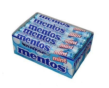 MENTOS τσιχλοκαραμέλες με γεύση μέντα 20x38gr