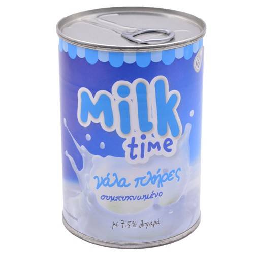 MILK TIME γάλα εβαπορέ συμπυκνωμένο πλήρες 410gr