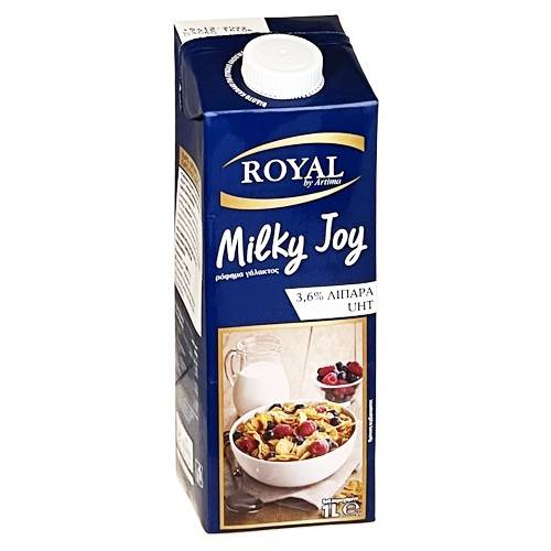 ROYAL milk joy γάλα με 3,6% λιπαρά 1lt