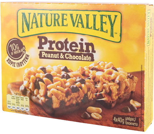 NATURE VALLEY μπάρες πρωτεϊνης με σοκολάτα 4x40gr