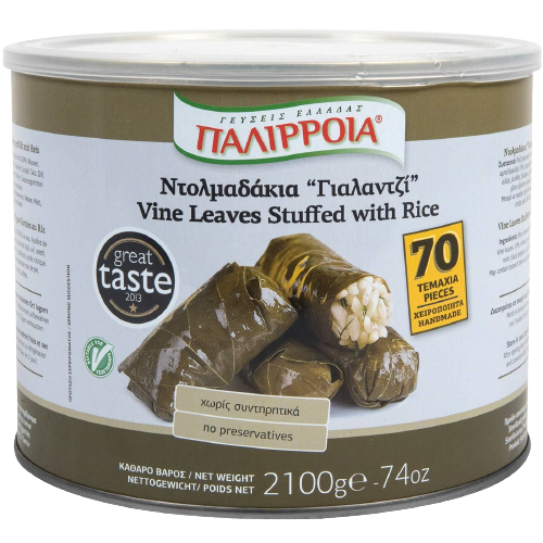 ΠΑΛΙΡΡΟΙΑ ντολμαδάκια γιαλαντζί με ρύζι και μυρωδικά 2,1kg