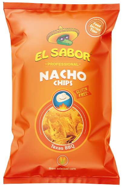 EL SABOR nacho chips texas BBQ 425gr